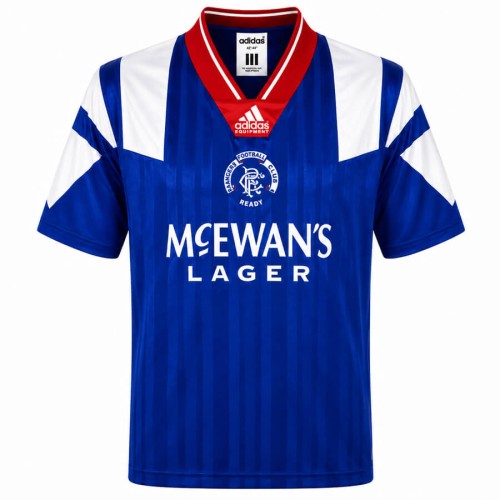 Rangers Home 1992 1994 Football Shirt