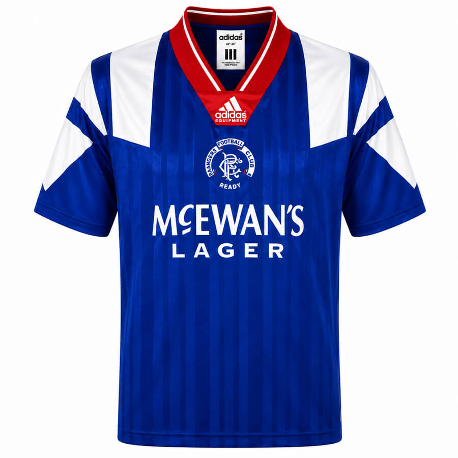 Rangers Home 1992 1994 Football Shirt