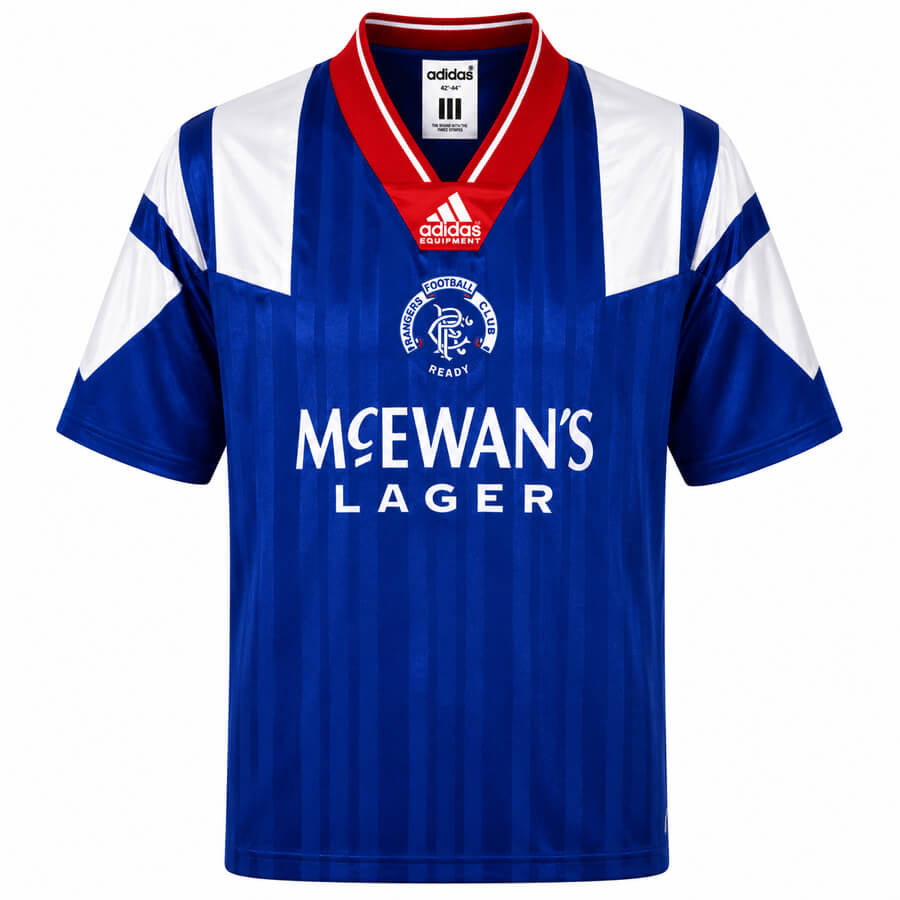 Rangers Home 1992 1994 Football Shirt