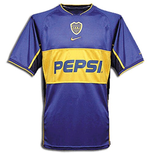 Retro Boca Juniors Home Football Shirt 02 03