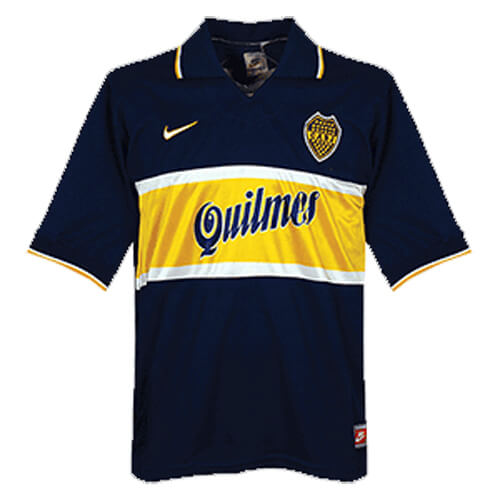 Retro Boca Juniors Home Football Shirt 