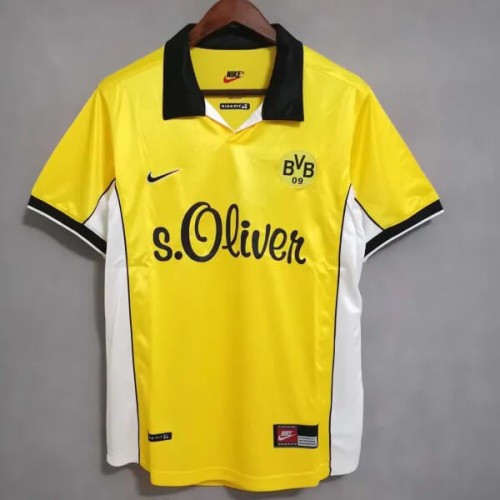 Retro Borussia Dortmund Home Football Shirt 1998