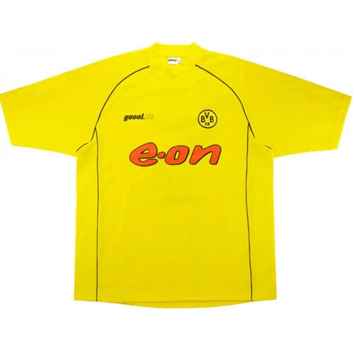 Retro Borussia Dortmund Home Football Shirt 2002