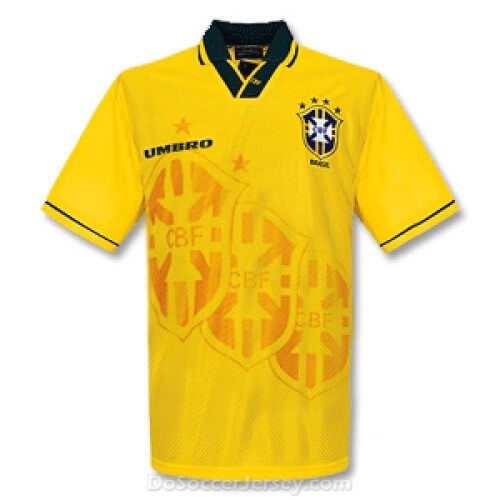 Retro Brazil Home Football Shirt 1994