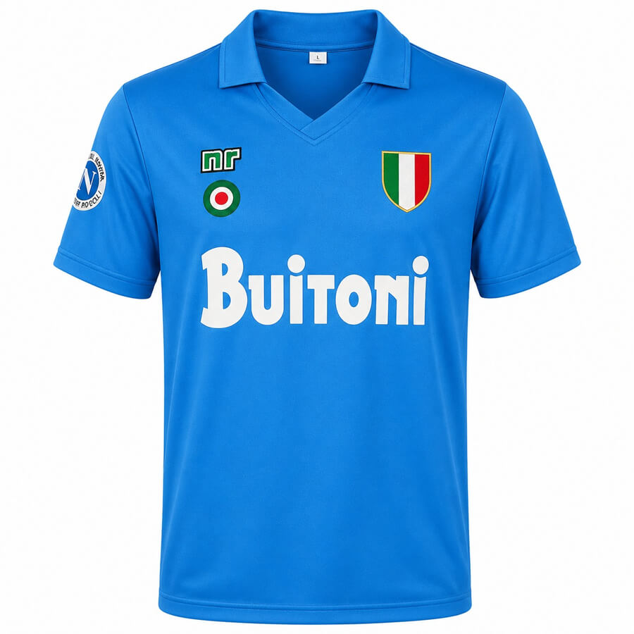 Retro Napoli Home 1987 1988 Football Shirt