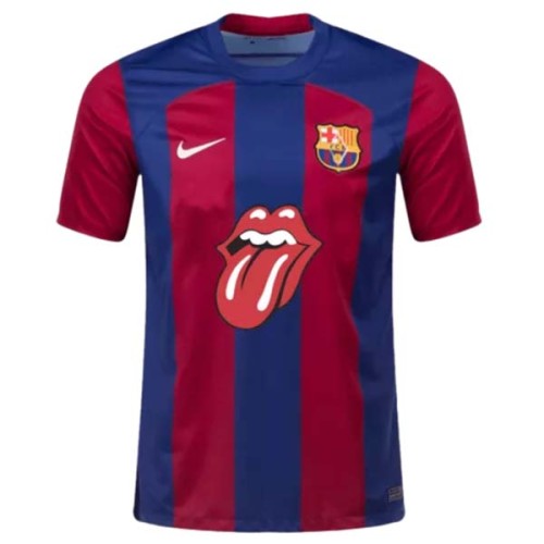Barcelona Home Rolling Stones Football Shirt 23 24