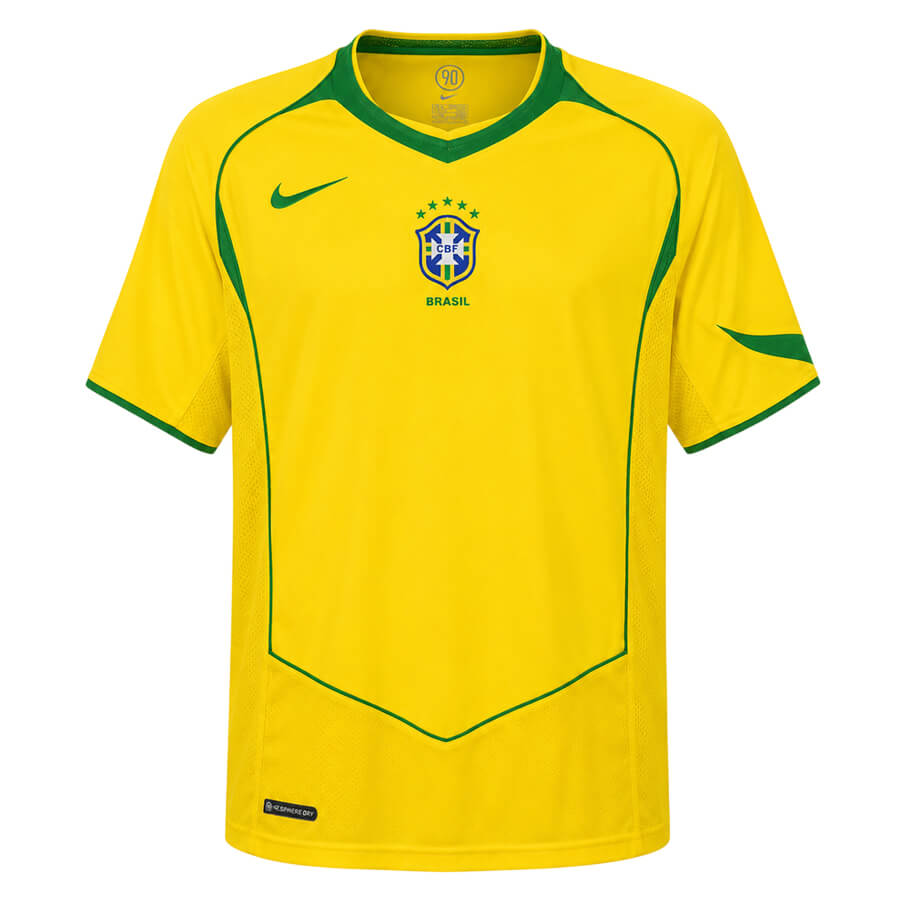 Brazil Home 2004 Football Shirt