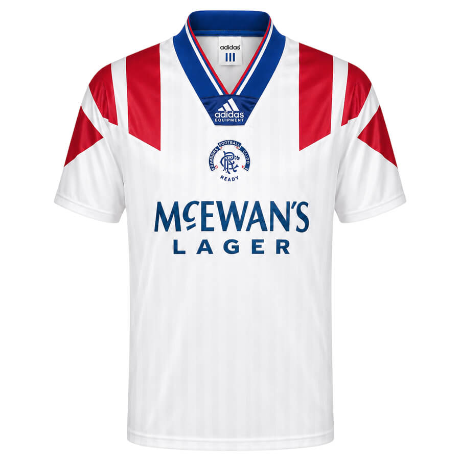 Rangers Away 1992 1993 Football Shirt