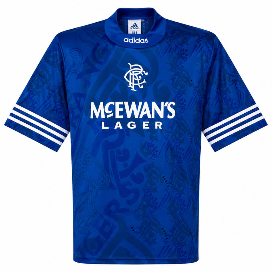 Rangers Home 1995 1996 Football Shirt