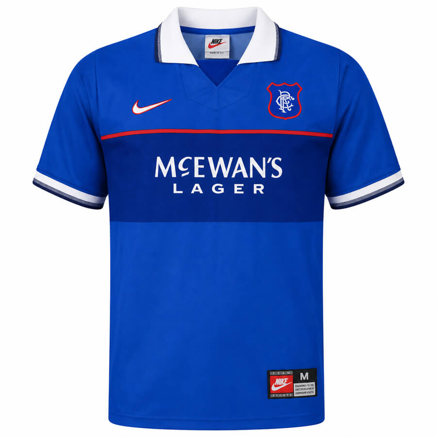 Rangers Home 1997 1998 Football Shirt