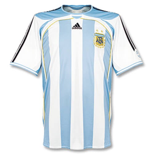 Retro Argentina Home Football Shirt 05 07