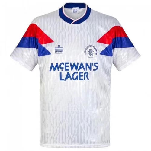 Retro Rangers Away Football Shirt 90 91