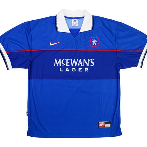 Retro Rangers Home Football Shirt 97 98