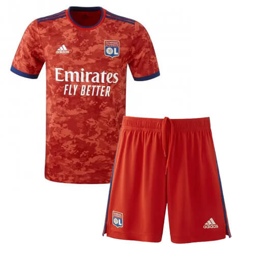Olympique Lyon Away Kids Football Kit 21 22