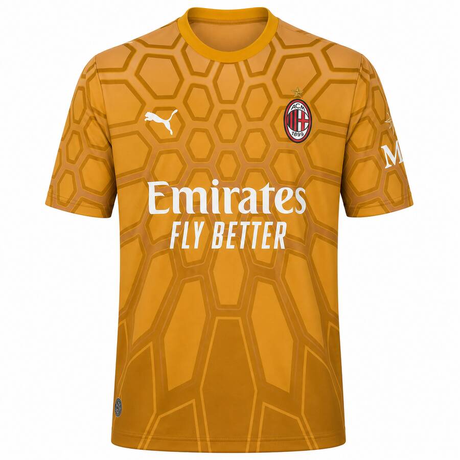 AC Milan Goalkeeper Football Top 26 27 Gold