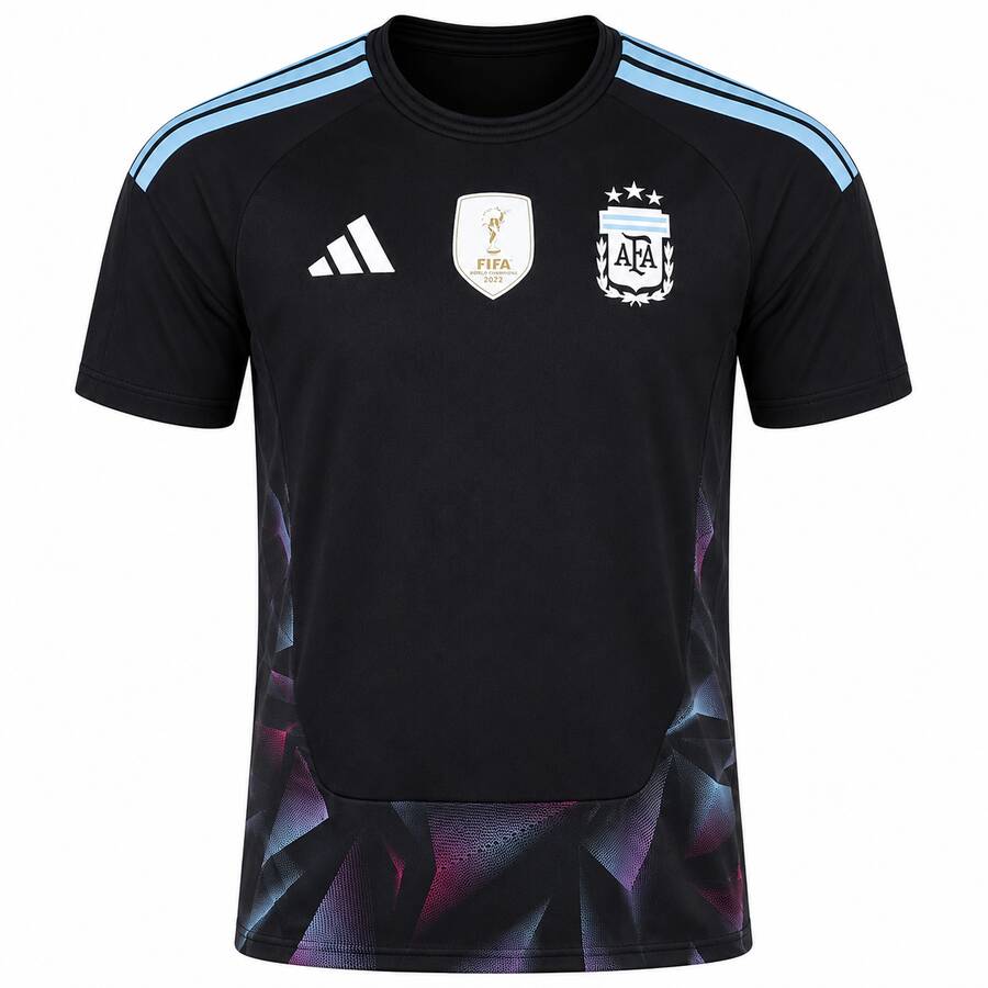 Argentina Goalkeeper Football Top Black