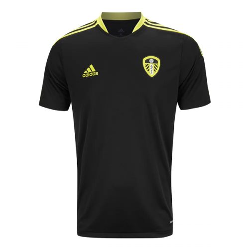 Leeds United Pre Match Training Football Shirt - Black