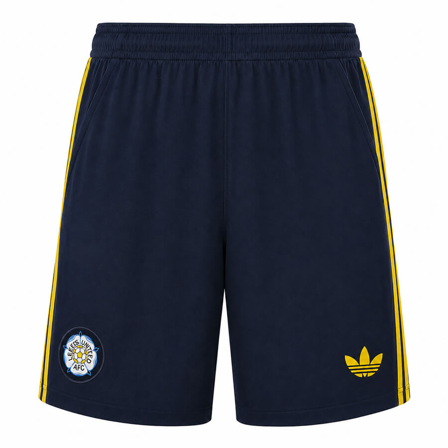 Leeds United Away Football Shorts 26 27