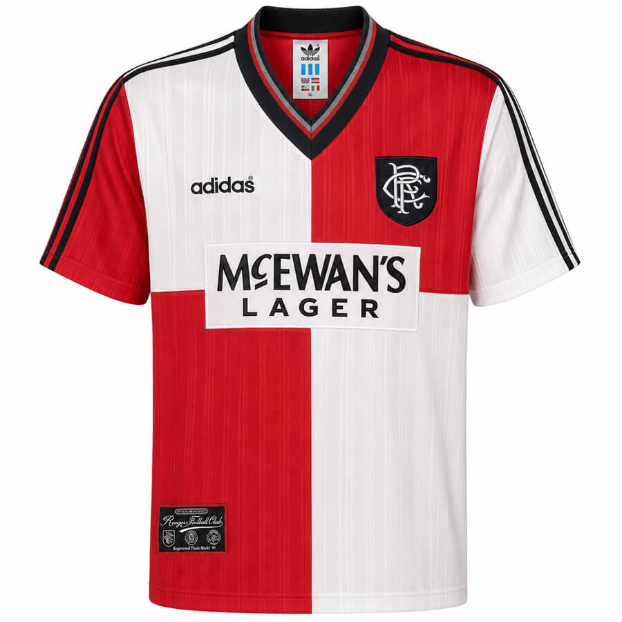 Rangers Away 1995 1996 Football Shirt