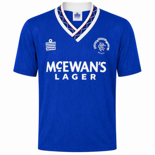 Rangers Home 1990 1992 Football Shirt