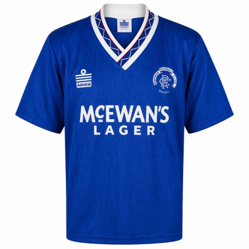 Rangers Home 1990 1992 Football Shirt