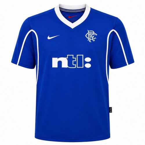 Rangers Home 1999 2000 Football Shirt