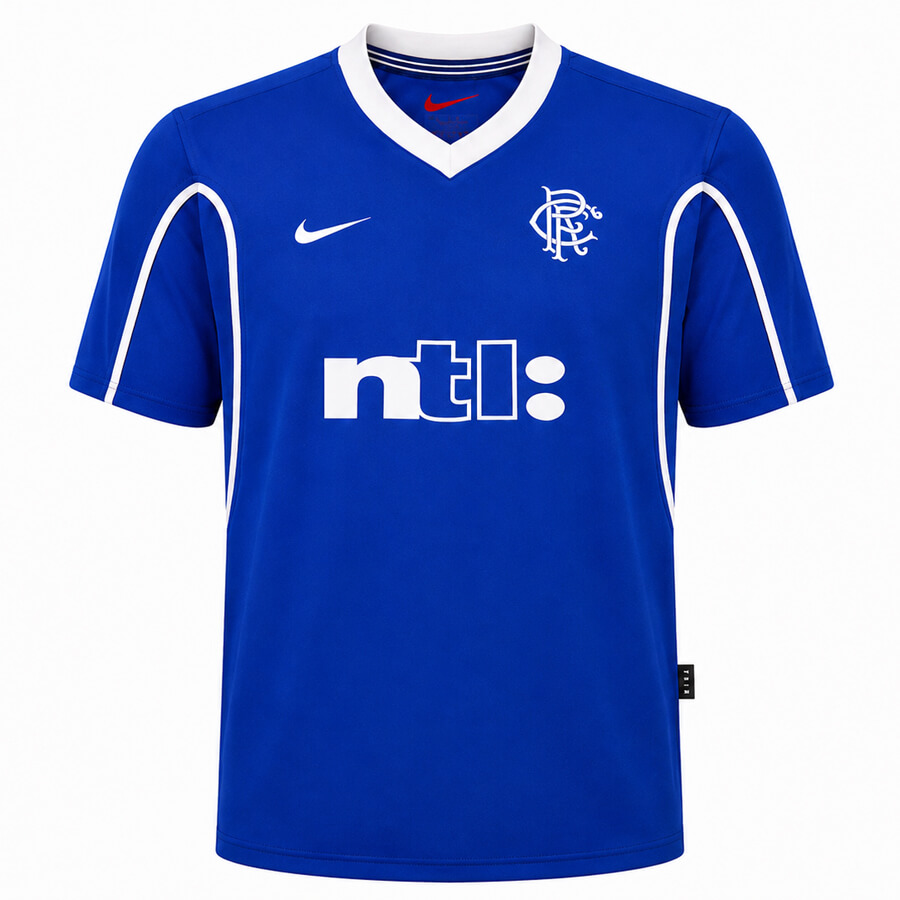 Rangers Home 1999 2000 Football Shirt