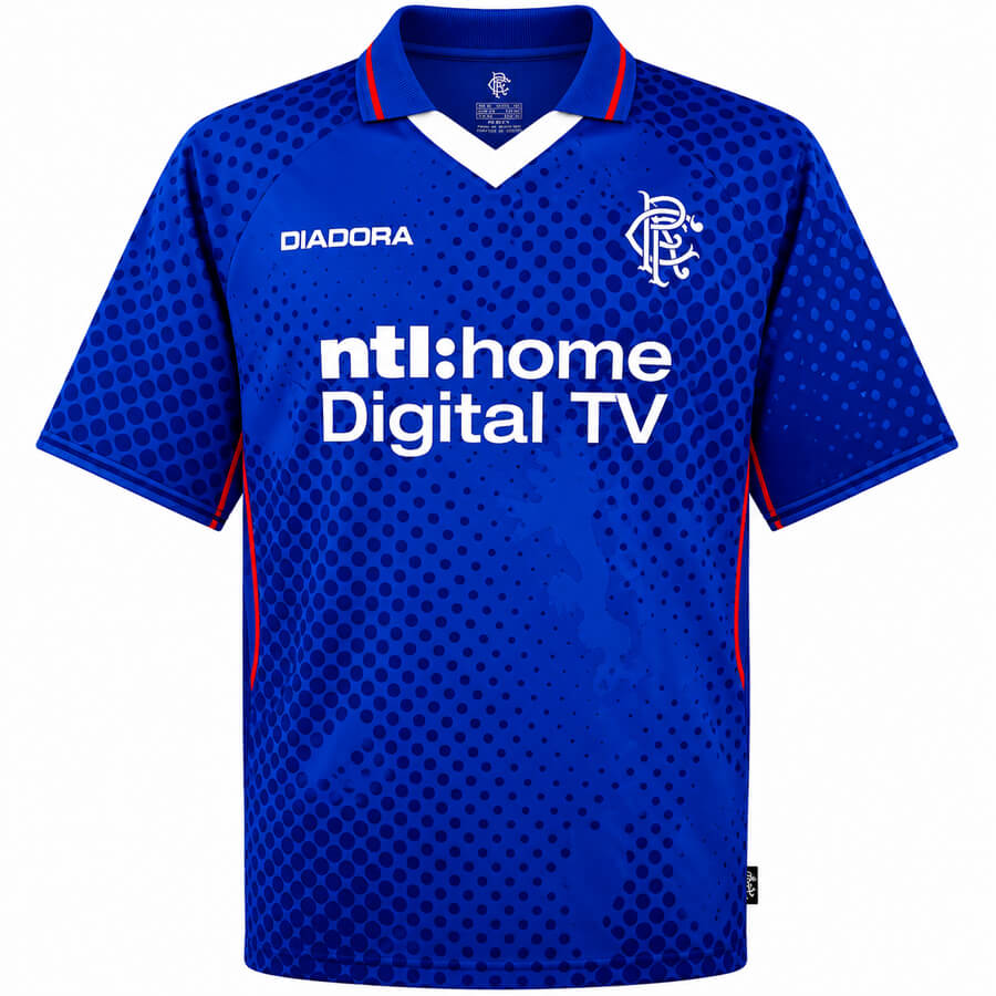 Rangers Home 2002 2003 Football Shirt