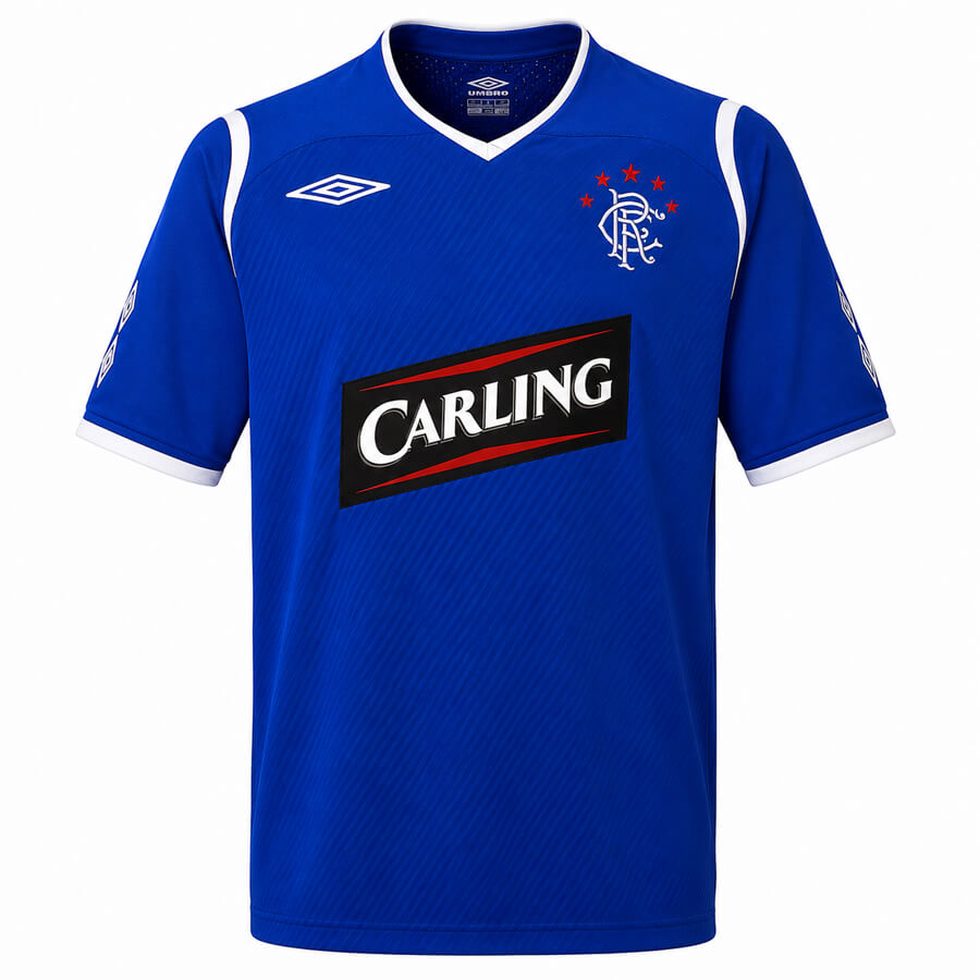 Rangers Home 2009 2010 Football Shirt