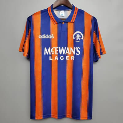 Retro Rangers Away Football Shirt 93 94