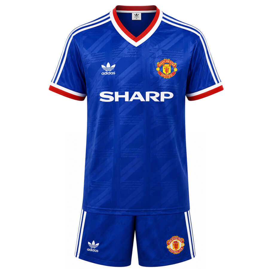 Manchester United Third 1986 Kids Football Kit