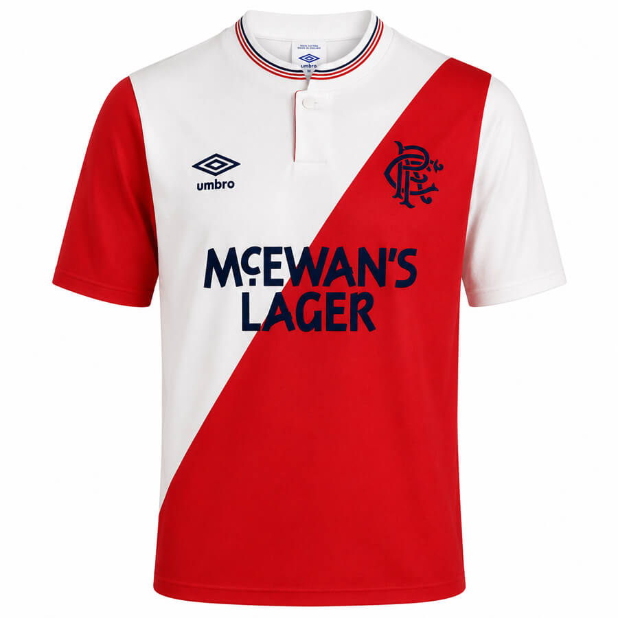 Rangers Away 1988 1989 Football Shirt