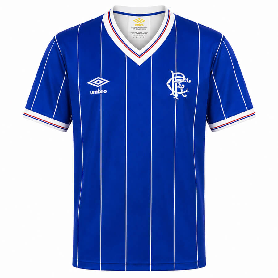 Rangers Home 1982 1983 Football Shirt