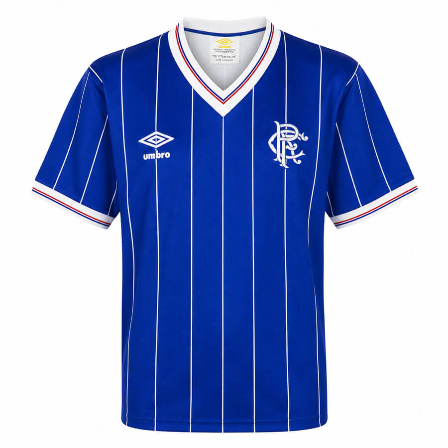 Rangers Home 1982 1983 Football Shirt