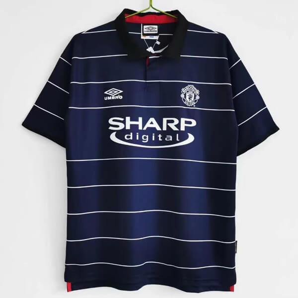 Retro Manchester United Away Football Shirt 99 00