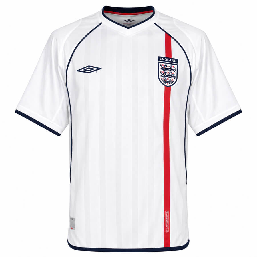 England Home 2002 Football Shirt