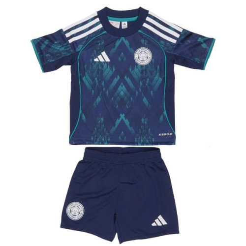 Leicester City Away Kids Football Kit 25 26