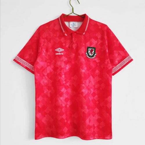 Retro Wales Home Football Shirt 92