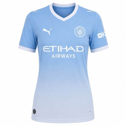 Manchester City Home Womens Football Shirt 26 27
