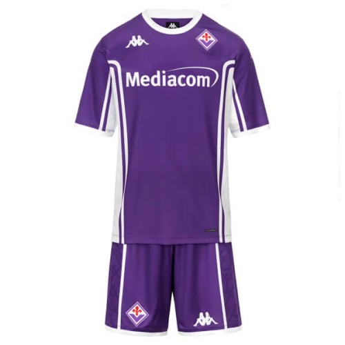 Fiorentina Home Kids Football Kit 25 26