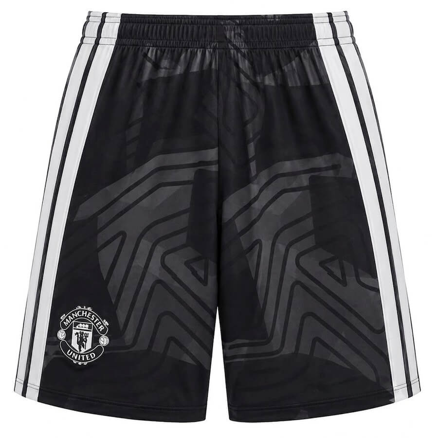 Manchester United Goalkeeper Football Shorts 26 27 - Black