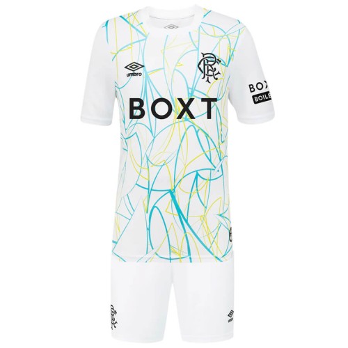 Rangers Goalkeeper Kids Football Kit 26 27 - White