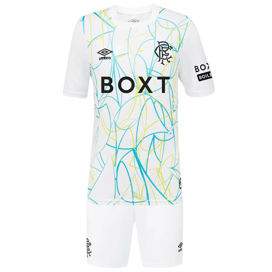 Rangers Goalkeeper Kids Football Kit 26 27 - White