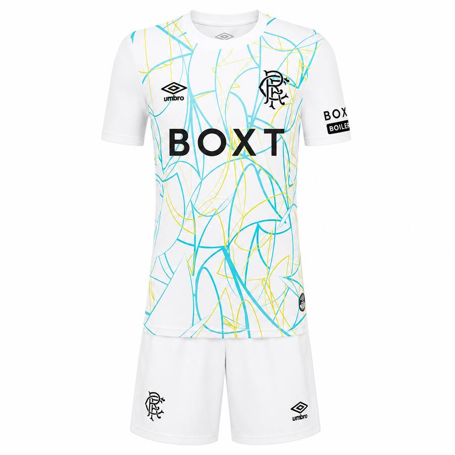 Rangers Home Goalkeeper Kids Football Kit 26 27