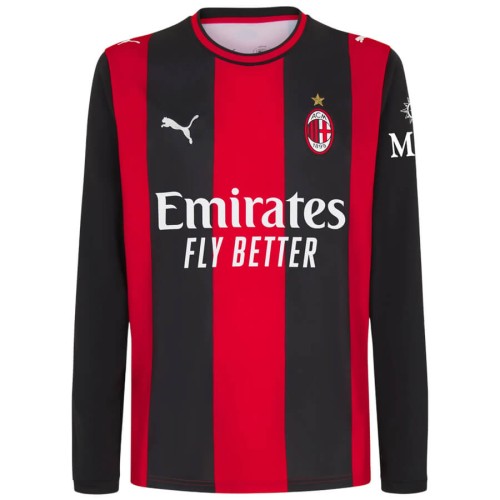 AC Milan Home Long Sleeve Football Shirt 26 27