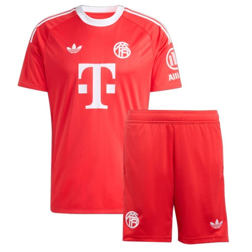 Bayern Munich Goalkeeper Kids Football Kit 25 26 - Red