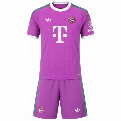 Bayern Munich Goalkeeper Kids Football Kit 26 27 Pink