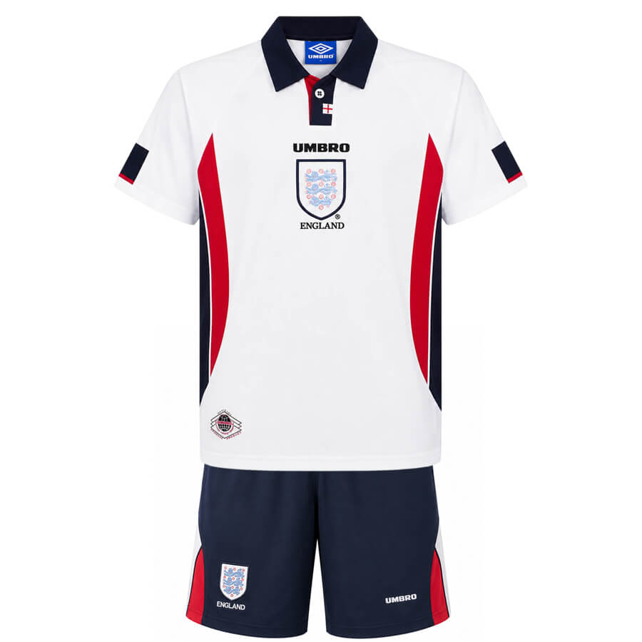 England Home 1998 Kids Football Kit