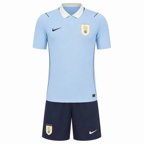 Uruguay Home Kids Football Kit 2026