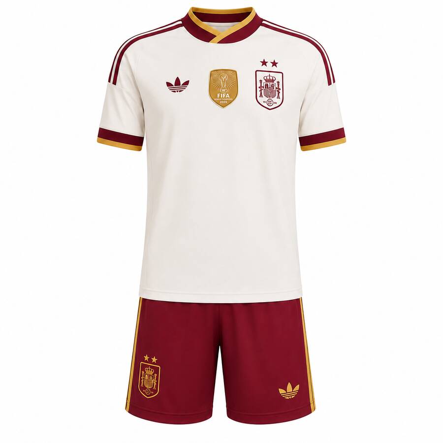 Spain Away Kids Football Kit 2026